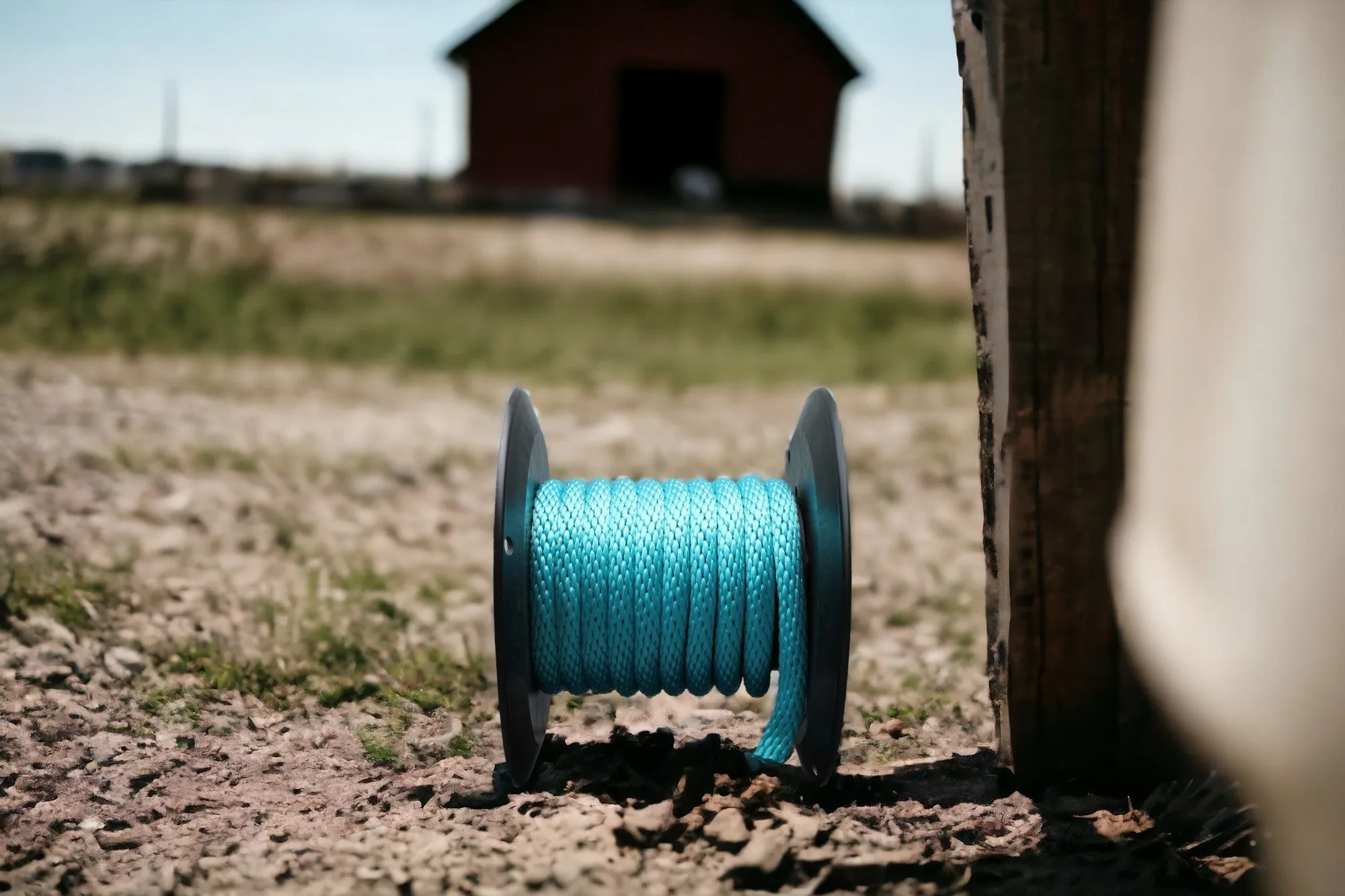 Turquoise Solid Braided Multifilament Polypropylene Rope