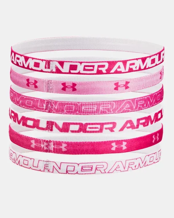 Under Armour Girls' UA Graphic Headbands - 6 Pack