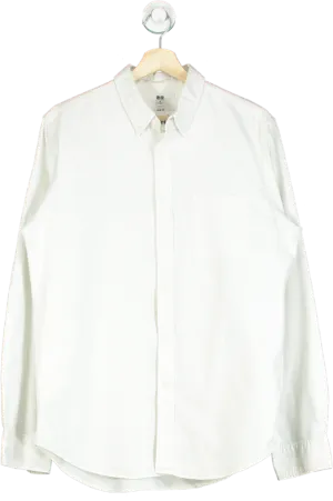 Uniqlo White Slim Fit Shirt UK M