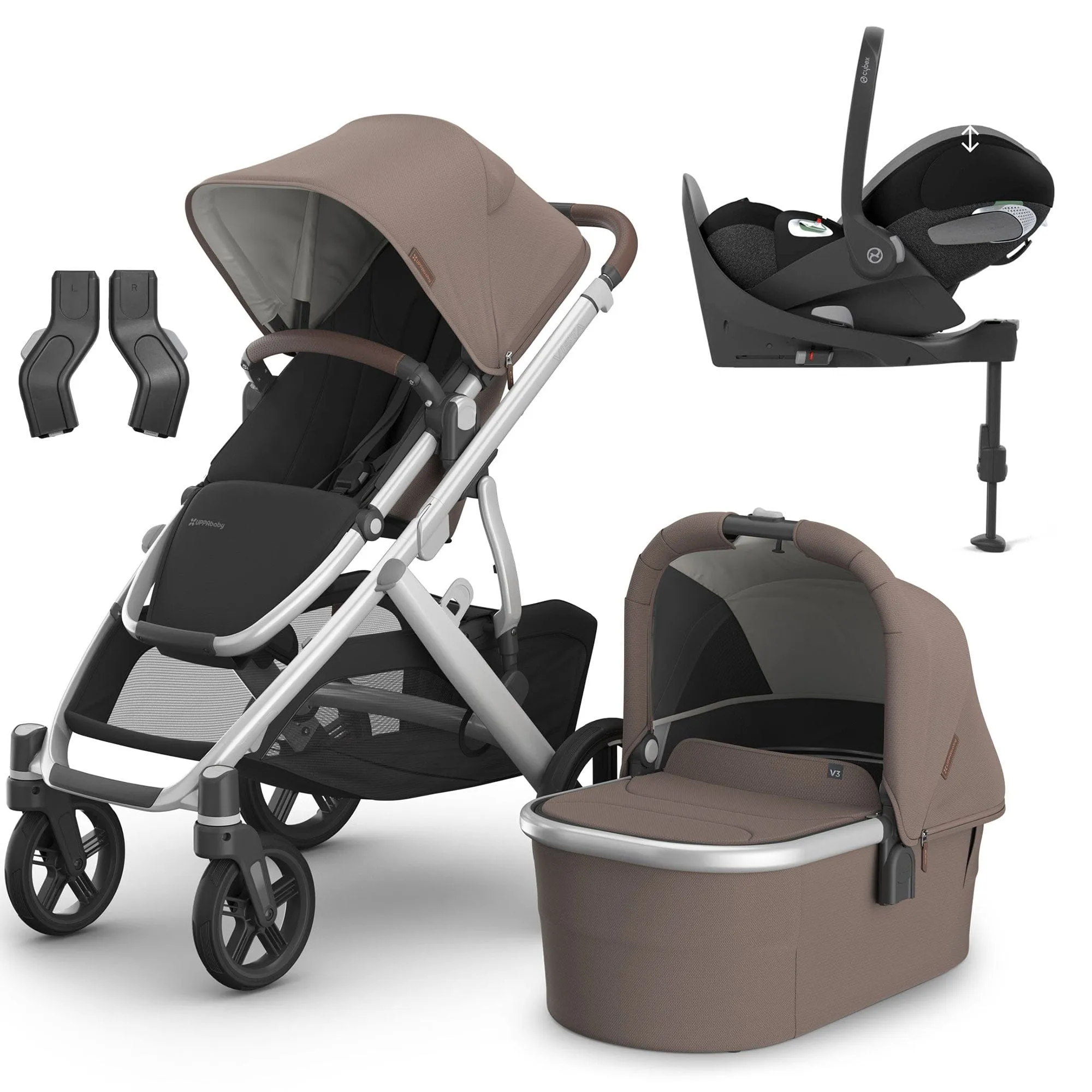 Uppababy Vista V3 Cybex Travel System in Theo