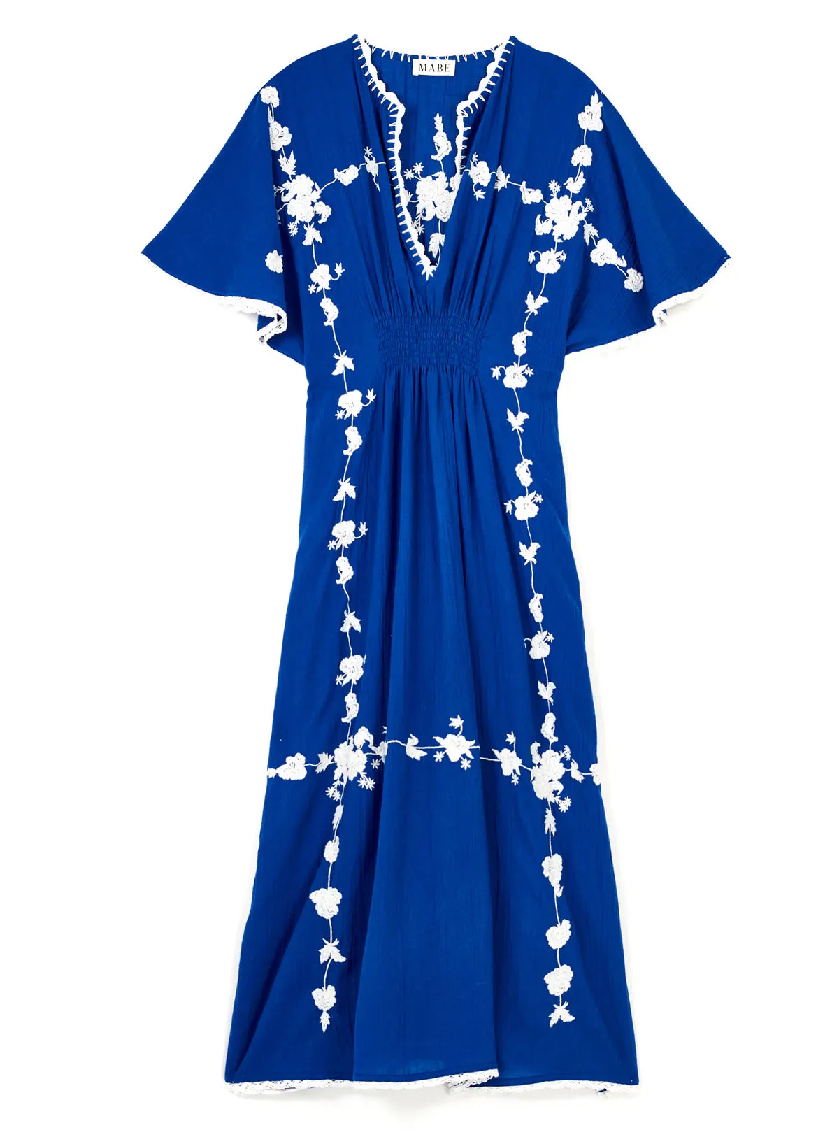 VELA EMBROIDERED KAFTAN DRESS