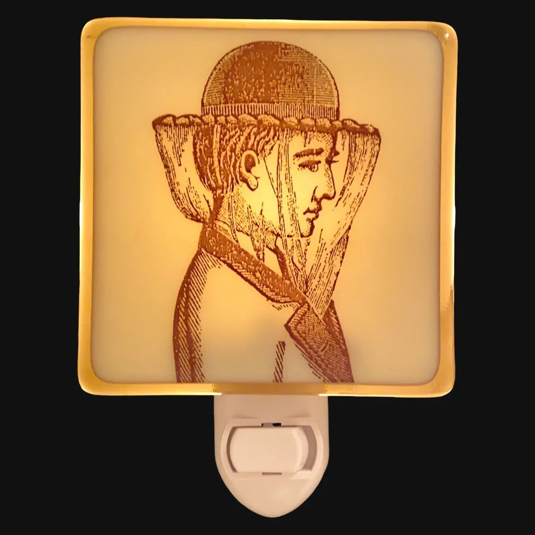Victorian Bee Keeper Woman Night Light