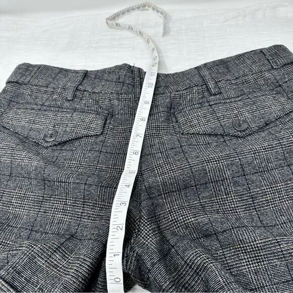 Vince Charcoal Check Pattern Shorts- Size 10