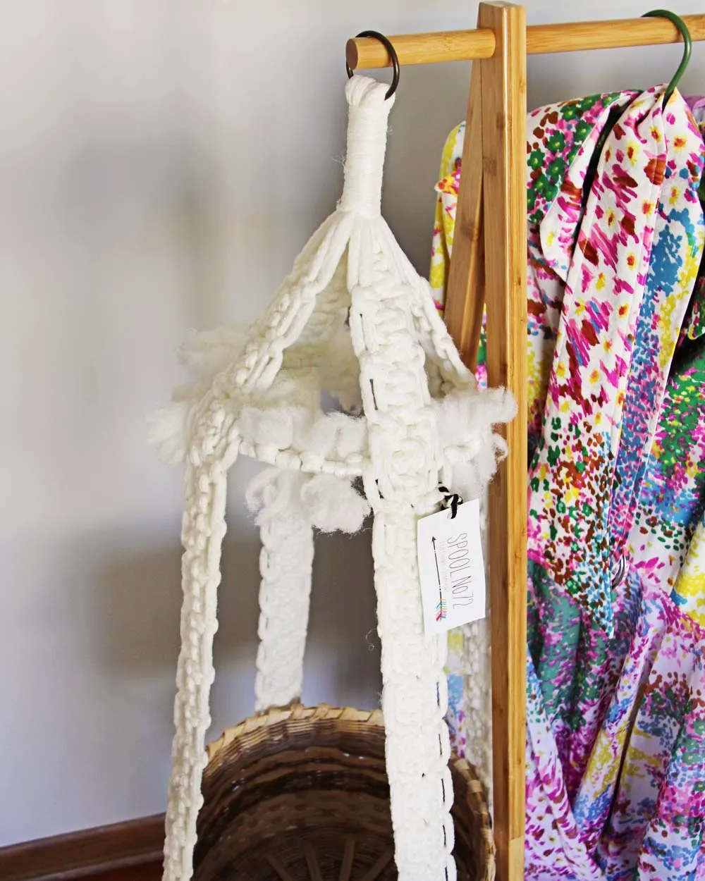 Vintage Macrame Hanging Planter