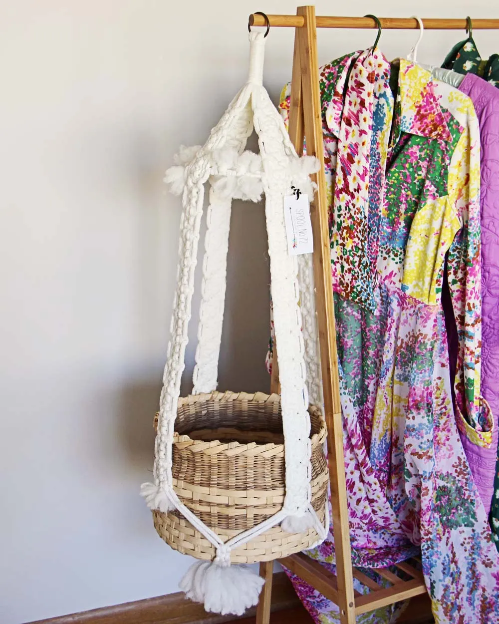 Vintage Macrame Hanging Planter