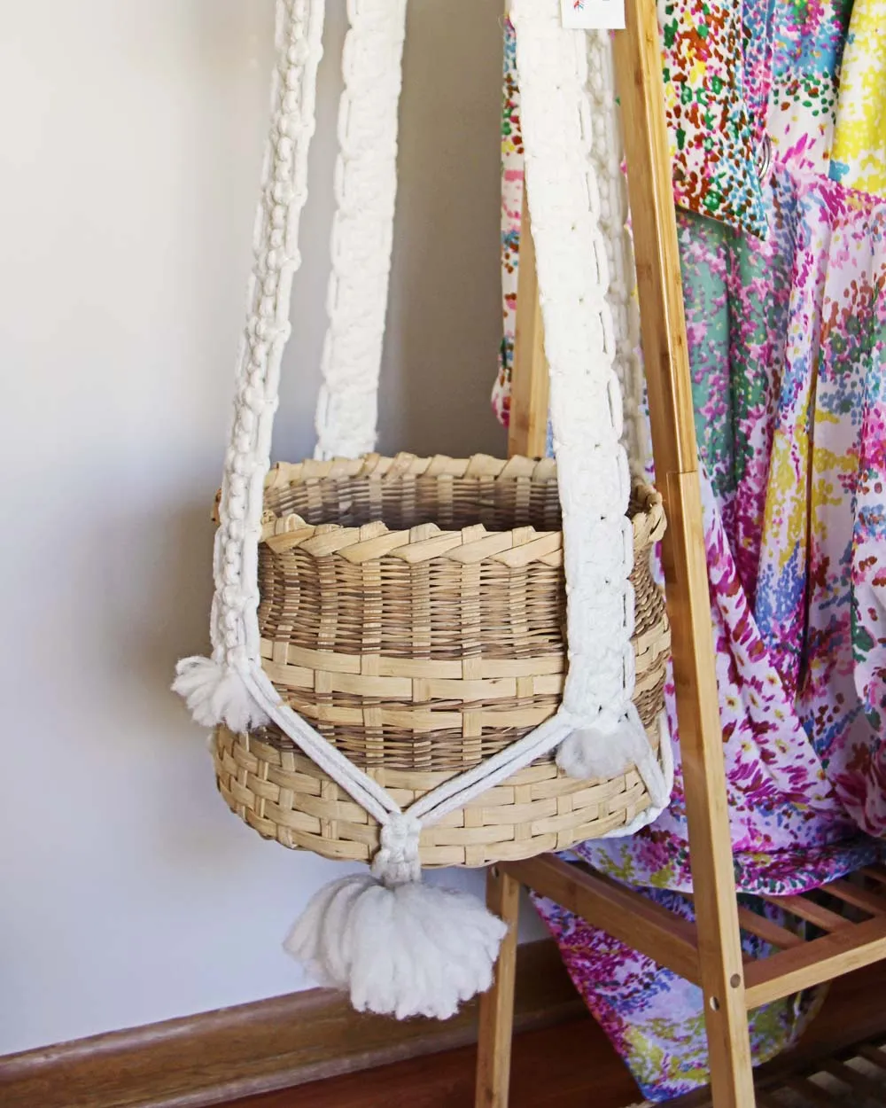 Vintage Macrame Hanging Planter