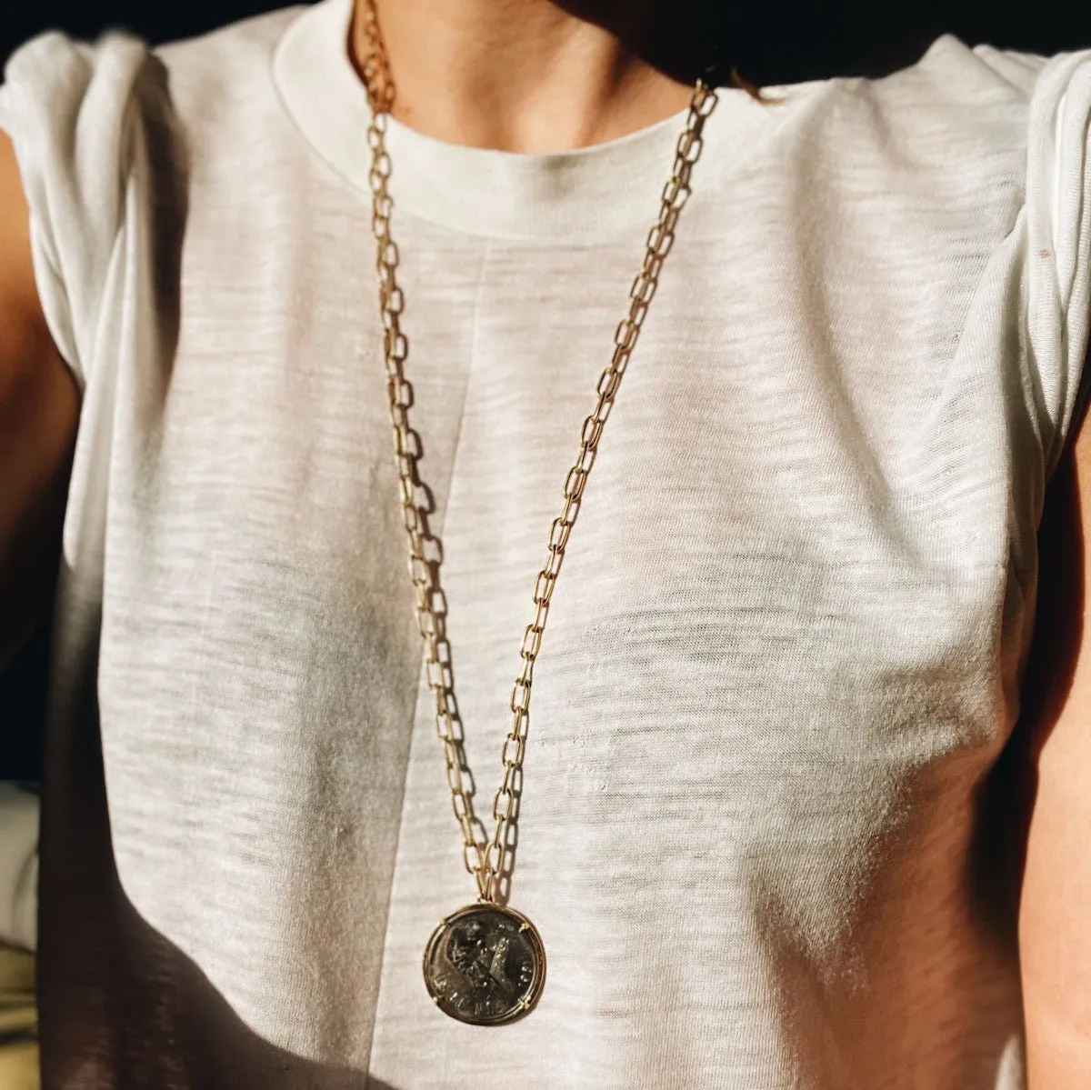 Vintage Mexican Peso Necklace