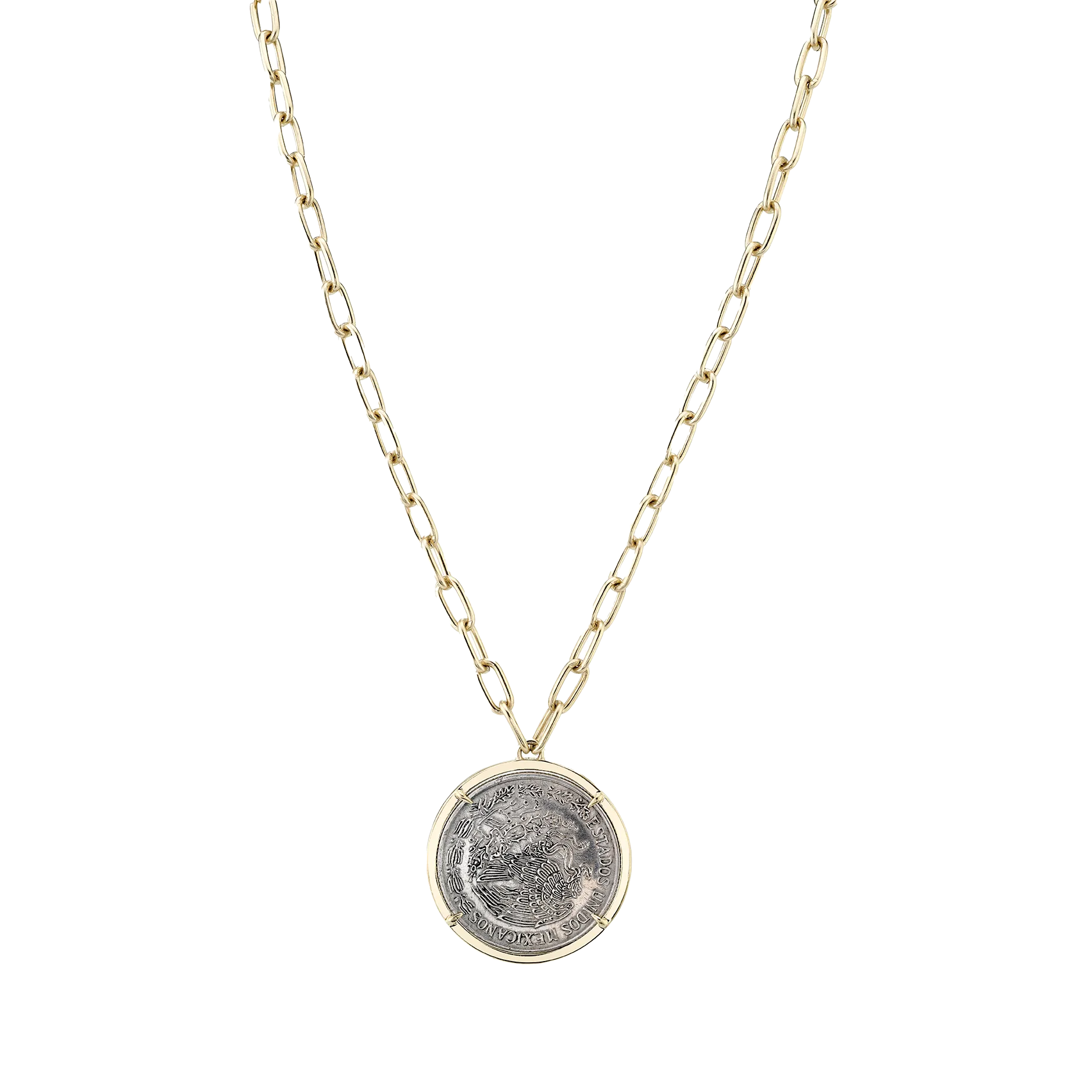 Vintage Mexican Peso Necklace