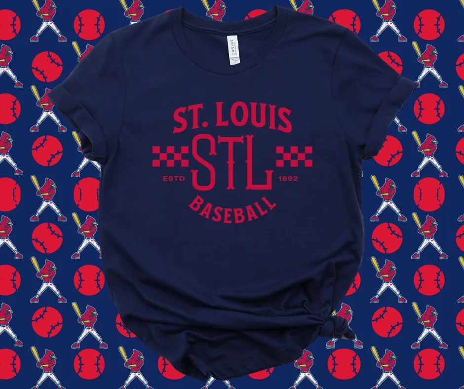 Vintage St. Louis Baseball Navy Graphic Tee