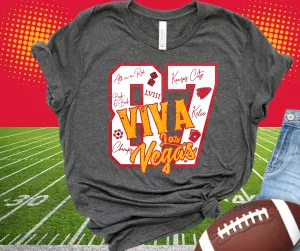 Viva Las Vegas Grey Graphic Tshirt