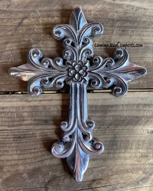 Wall Hanging Pewter Cross Decor MCP005