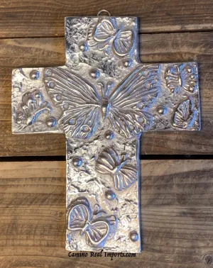 Wall Hanging Pewter Cross Decor MCP029