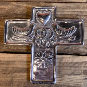 Wall Hanging Pewter Cross Decor MCP035