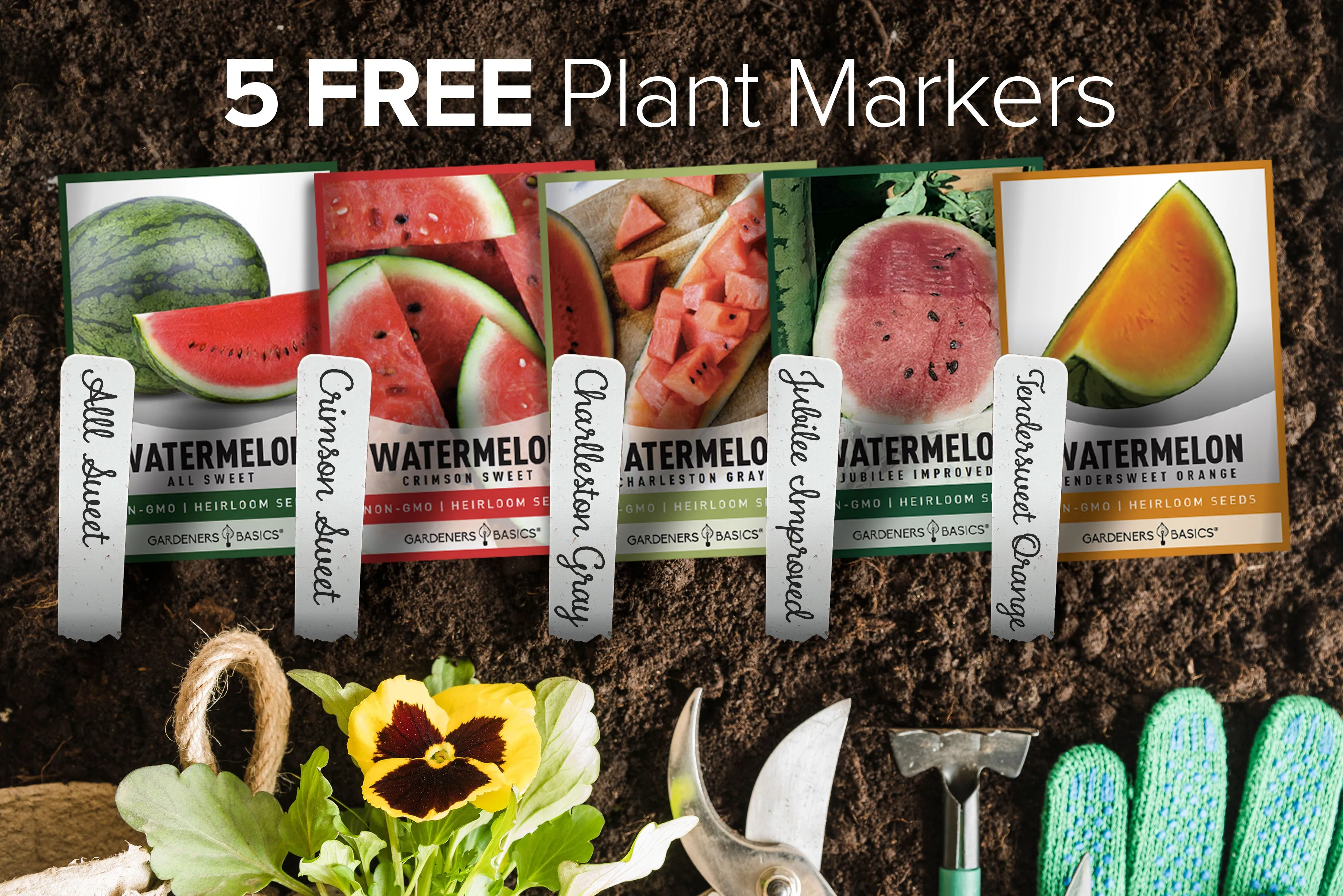 Watermelon Seed Assortment | 5 Delicious Varieties