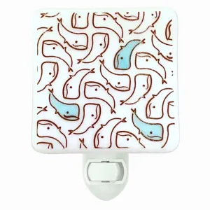 Whales Night Light - Hand Painted