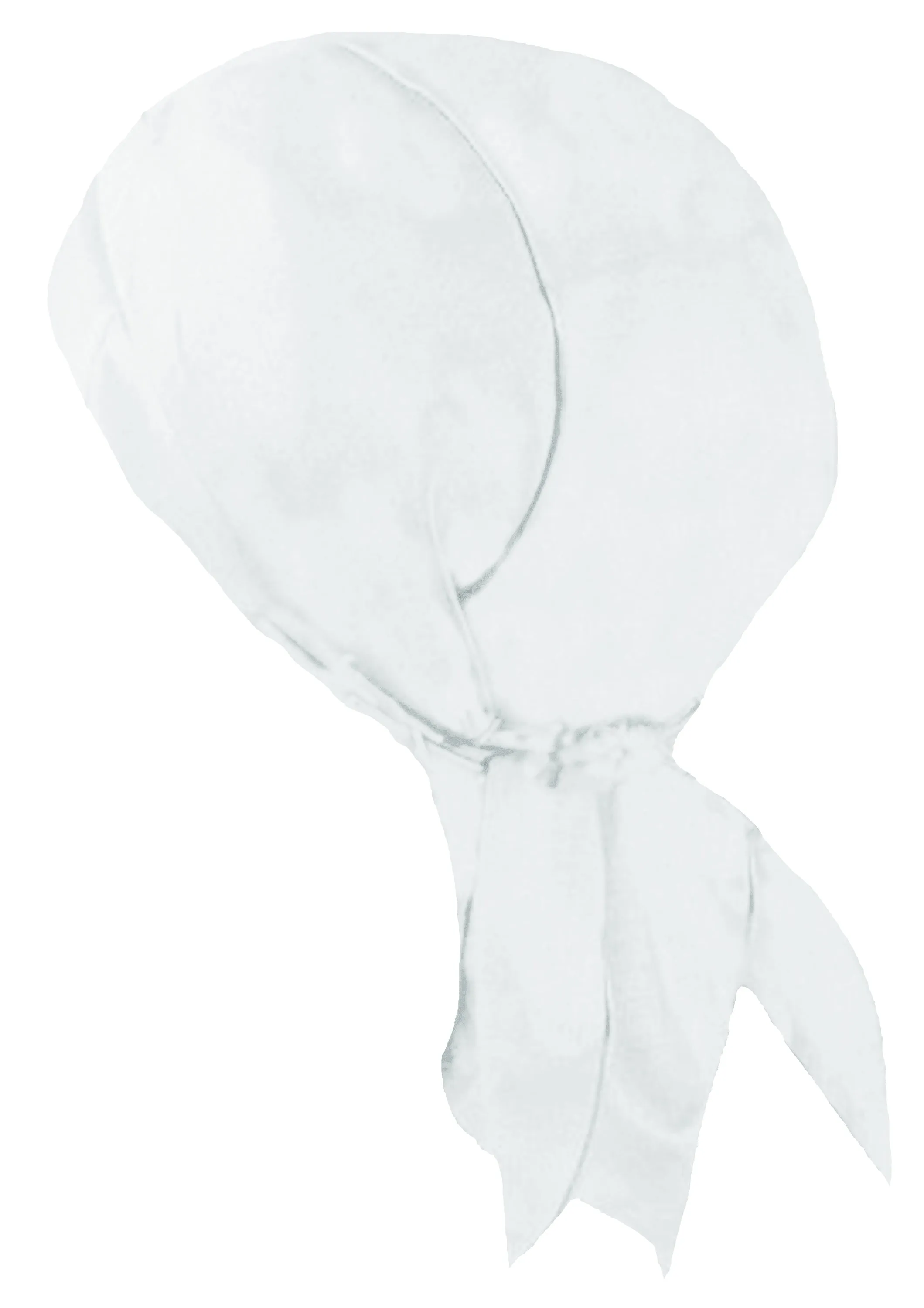 White Doo Rag Motorcycle Skull Cap Dorag Chemo Bandana Helmet Liner MADE IN THE USA