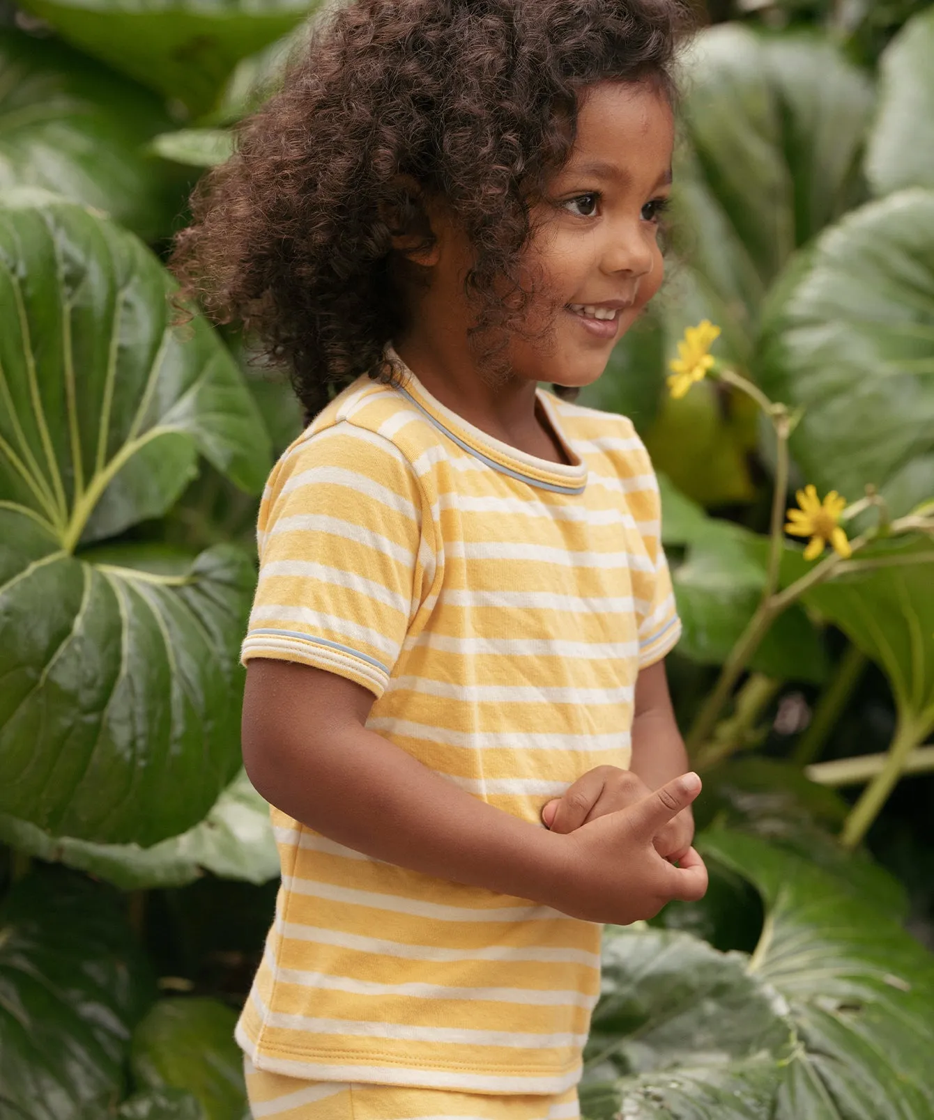 Willie Baby T-Shirt, Yellow Stripe