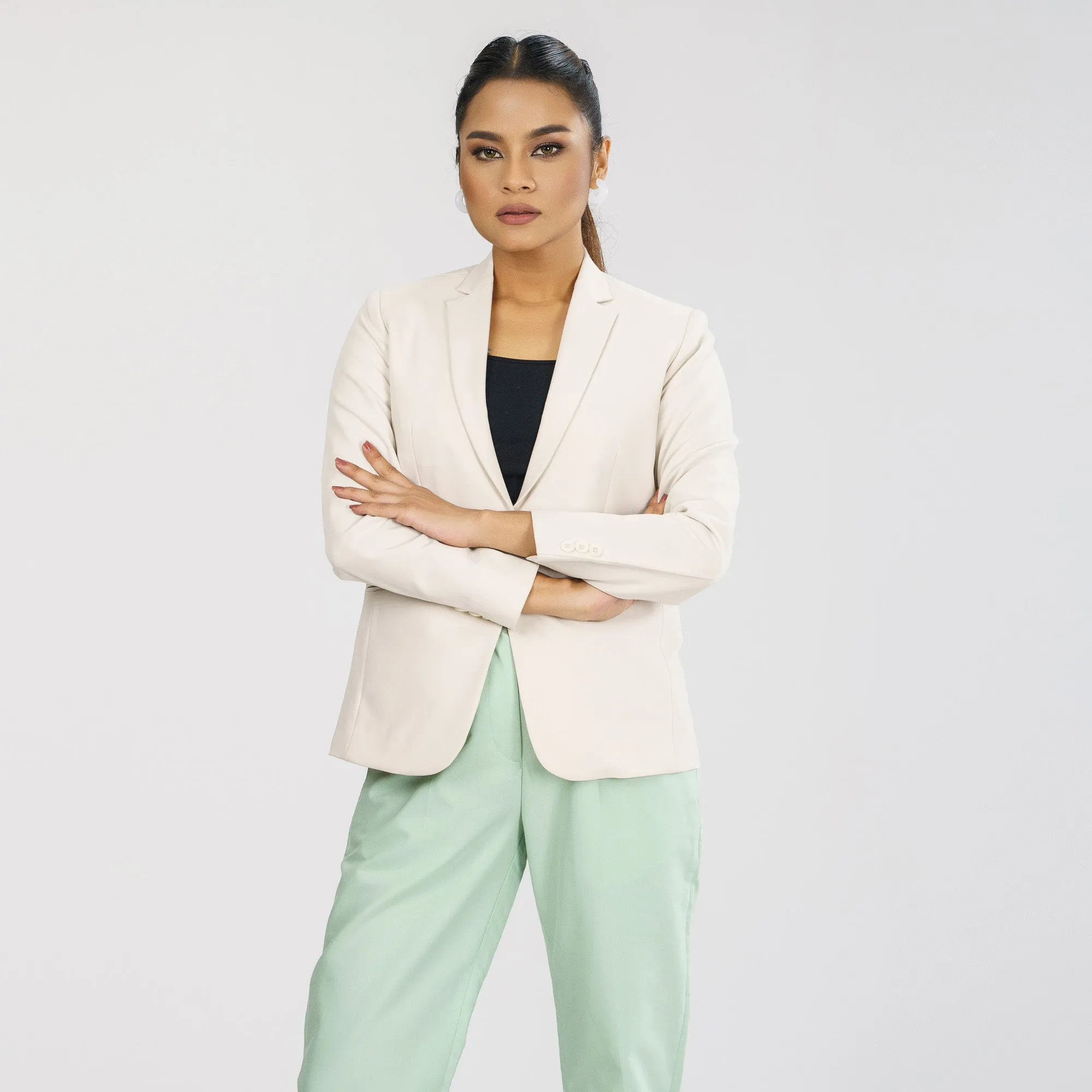 Womens Yolk Yellow Slim Fit Blazer