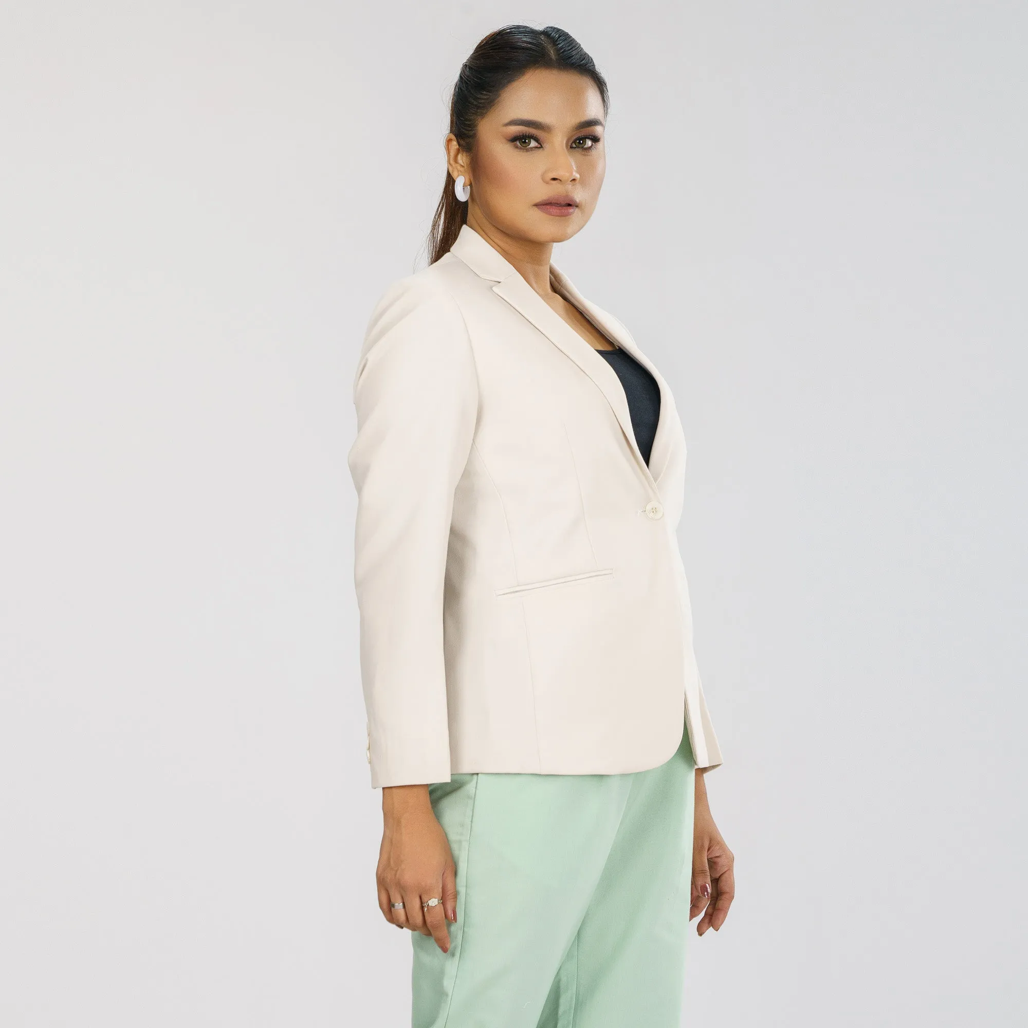 Womens Yolk Yellow Slim Fit Blazer