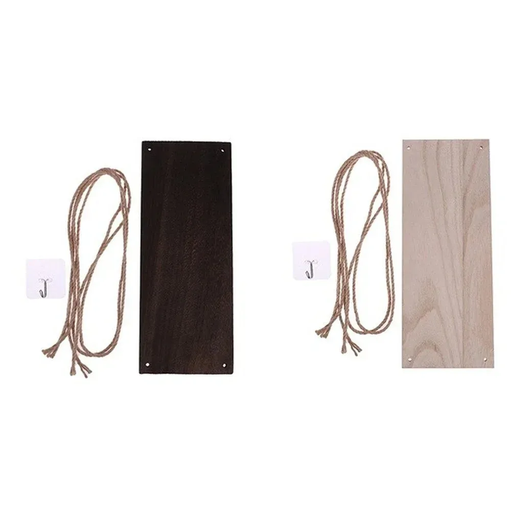 Wood Swing Hanging Rope Wall Mounted Floating Shelves Indoor Outdoor Home Decoration