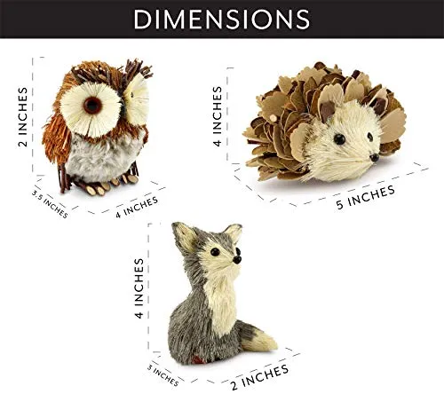 Woodland Friends Figurines (Set of 3)