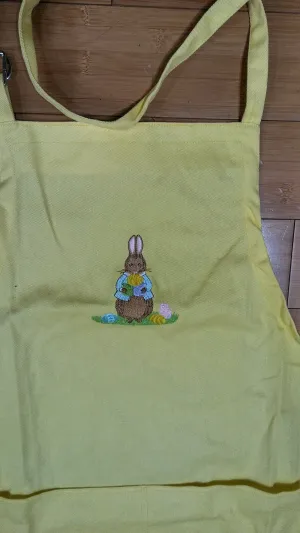 YELLOW BUNNY APRON