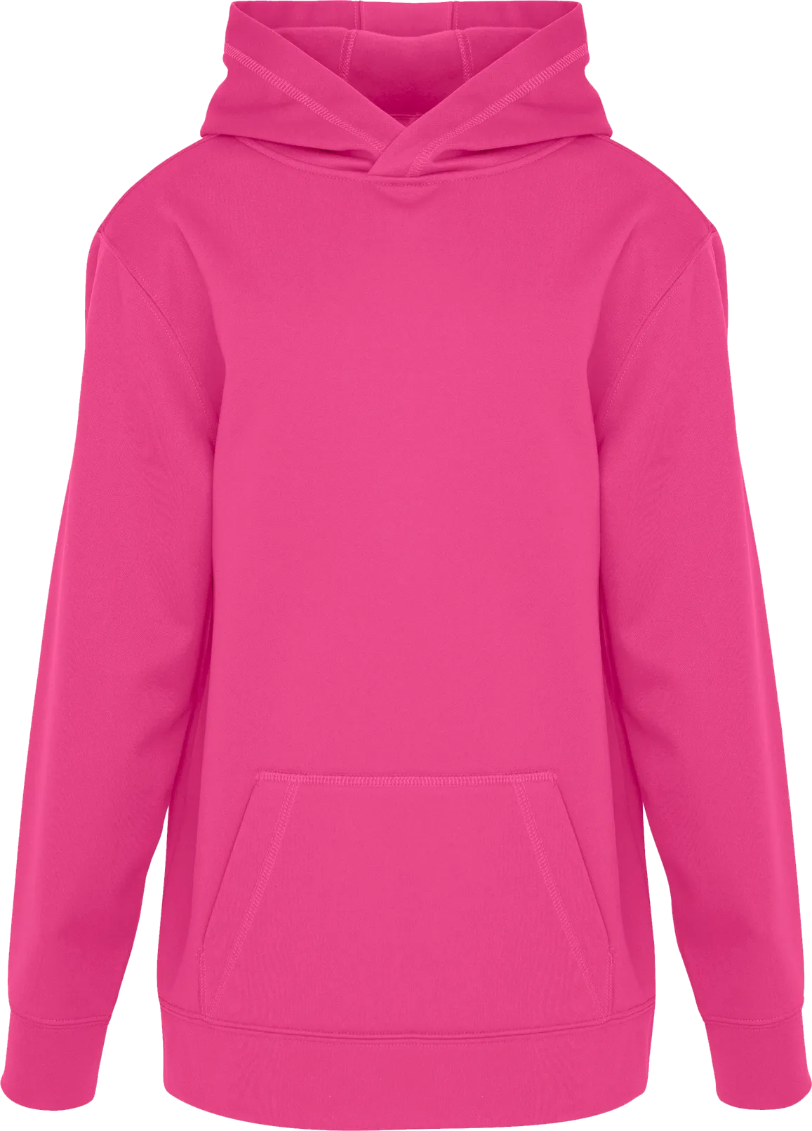 Youth ATC™ GAME DAY™ Polyester Tech Hoodie Extreme Pink