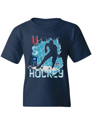 Youth USA Hockey Player Silhouette T-Shirt