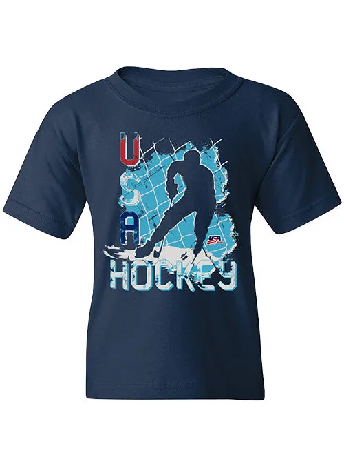 Youth USA Hockey Player Silhouette T-Shirt