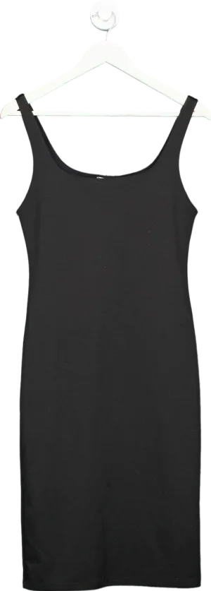 Zara Black Sleeveless Bodycon Dress UK L